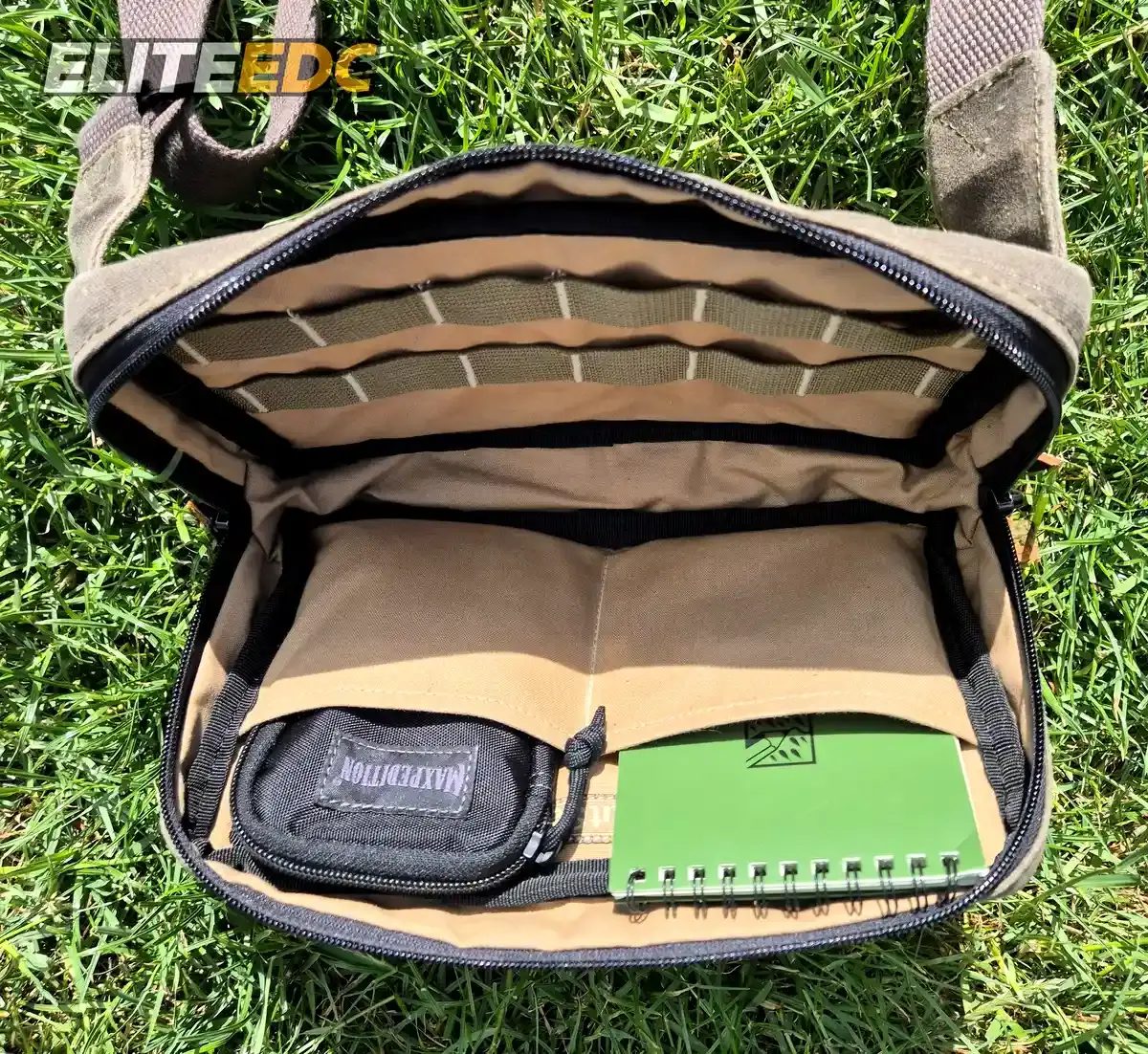 NutSac Speed Sling Maxpedition Micro and Rite in the Rain notebook fit