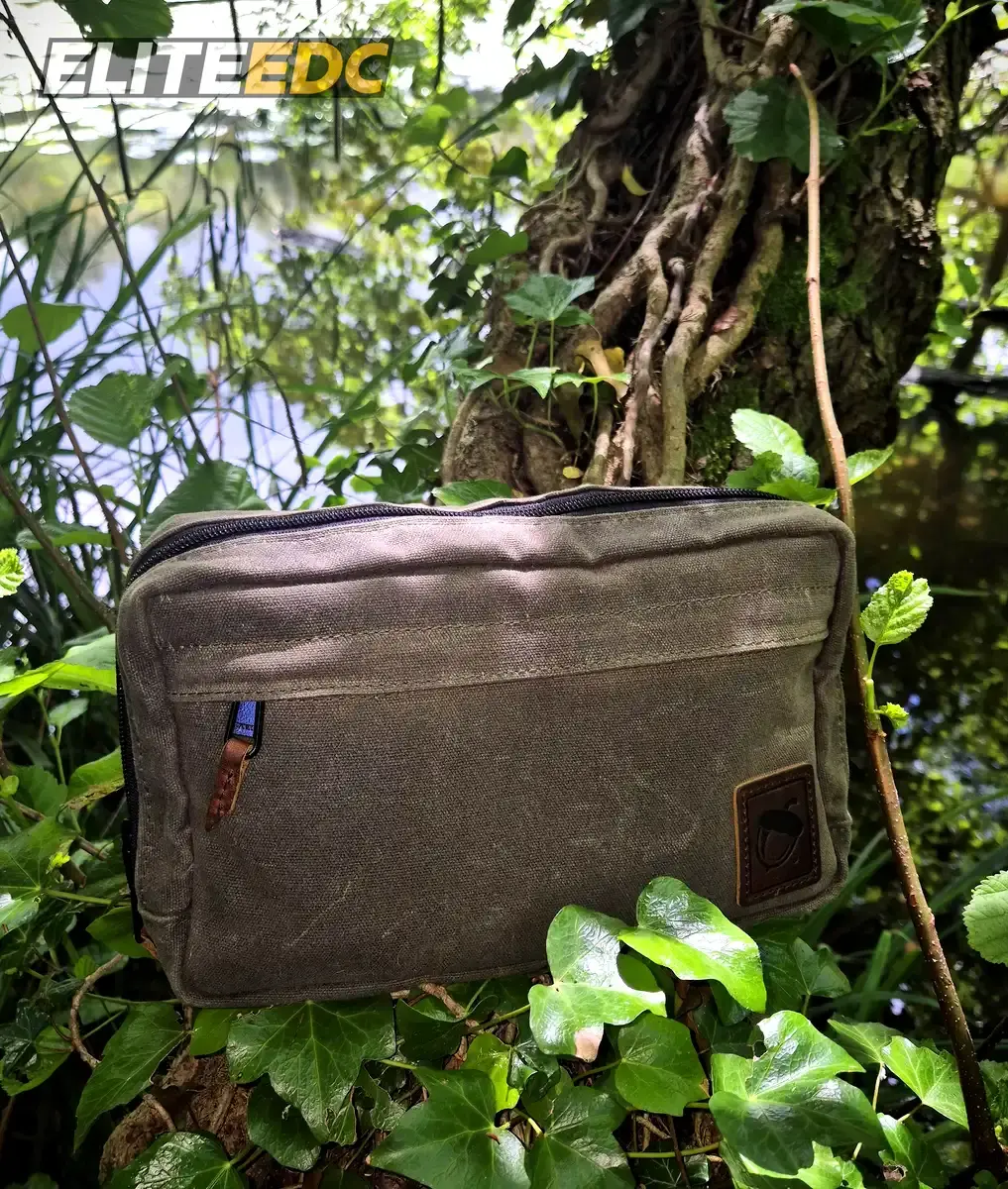NutSac Speed Sling in Tan, one month of daily carry in
