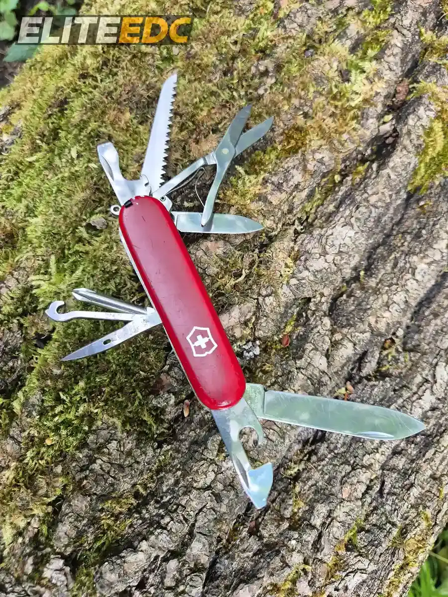 Victorinox Fieldmaster with tools deployed - 15 functions in a 91mm body