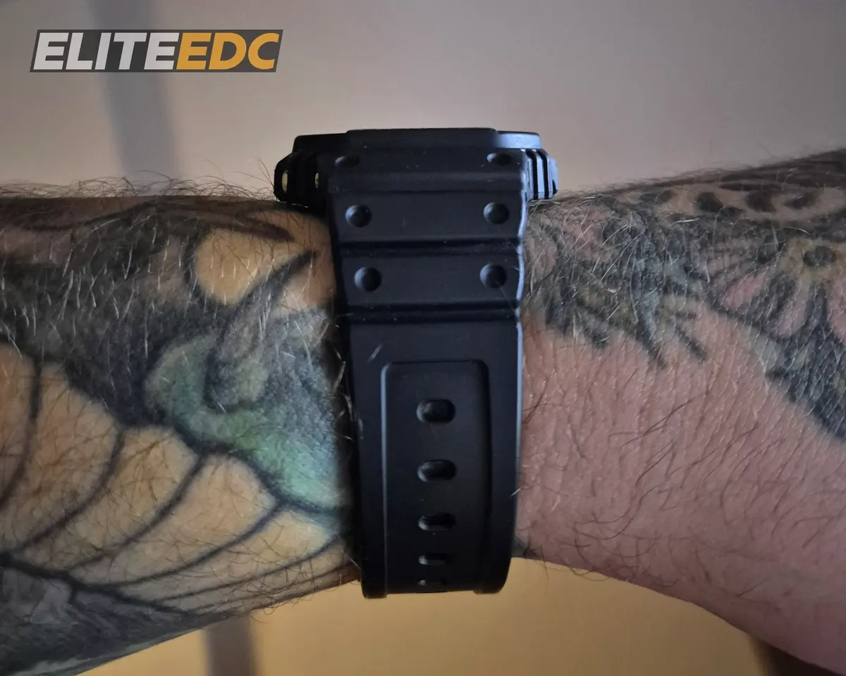Casio G-Shock GW-M5610U side profile showing slim case depth