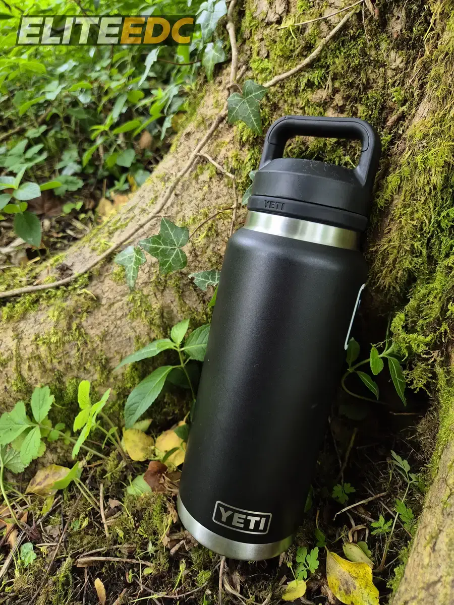 Yeti Rambler 36oz out on a walk in summer